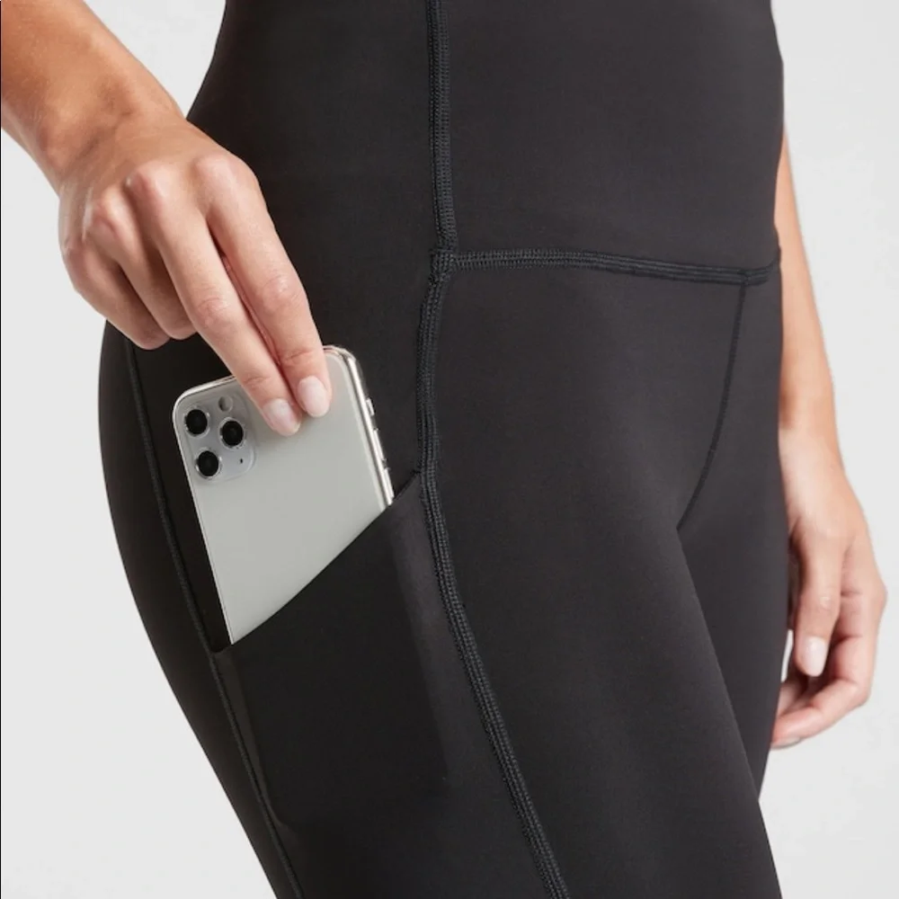 Athleta Ultimate Stash Pocket Tight // Black #981892 - Picture 5 of 10